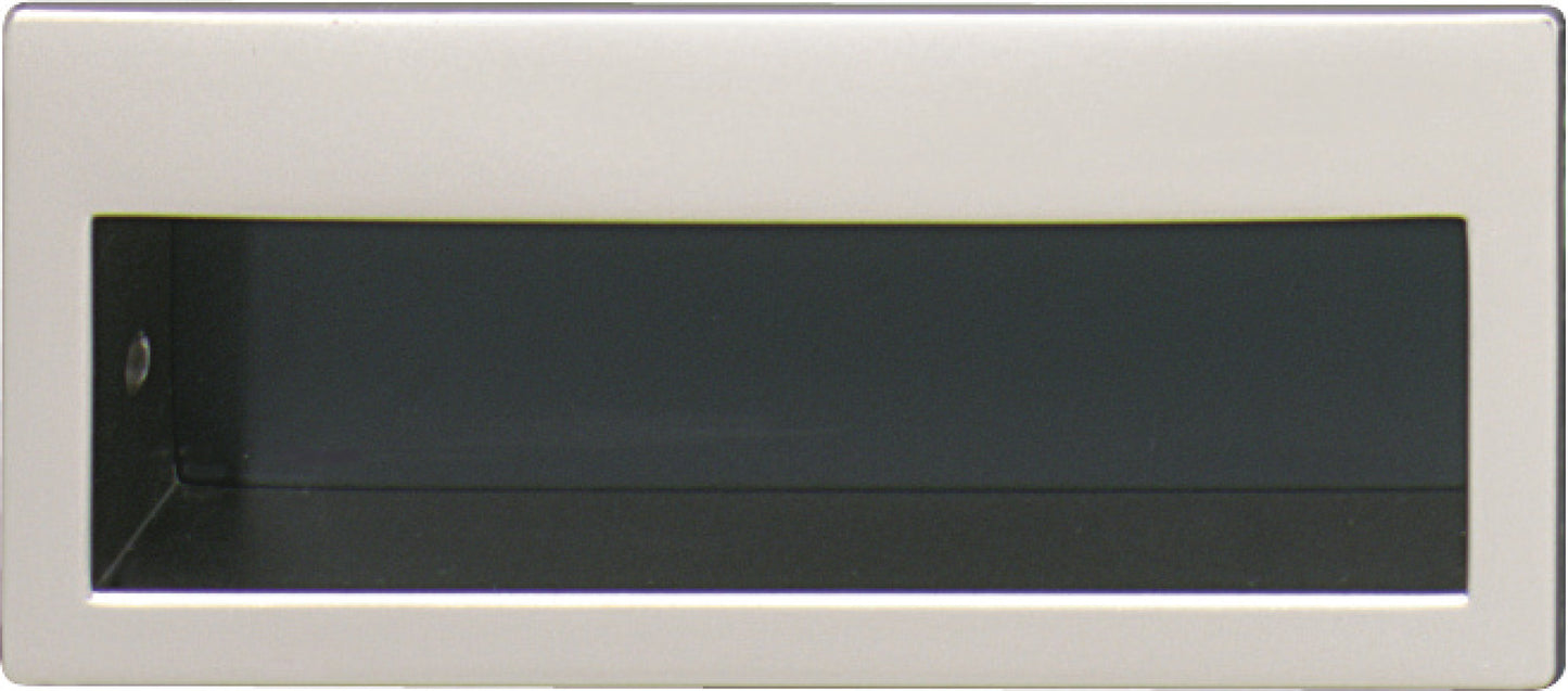 Inset Handle, Matt Nickel & Black, Zinc & Steel