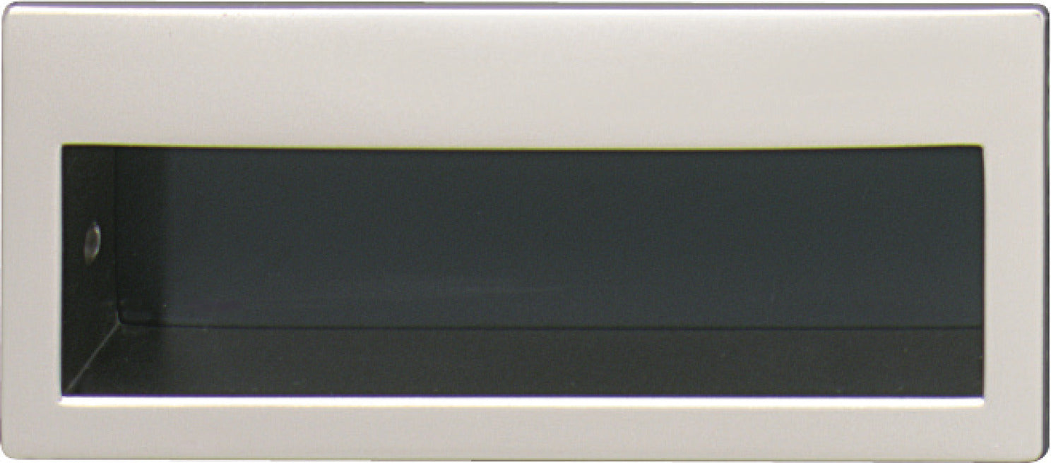 Inset Handle, Matt Nickel & Black, Zinc & Steel
