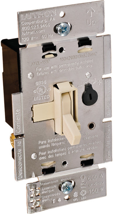 Lutron Wall Dimming Control, Ariadni, 2 Wire Forward Phase (CL)