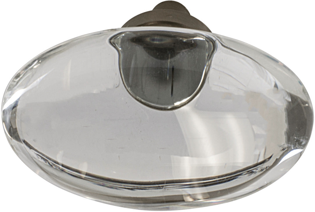 Knob, Aluminum & Synthetic Crystal, 44 x 25 mm