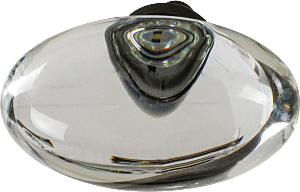 Knob, Aluminum & Synthetic Crystal, 44 x 25 mm