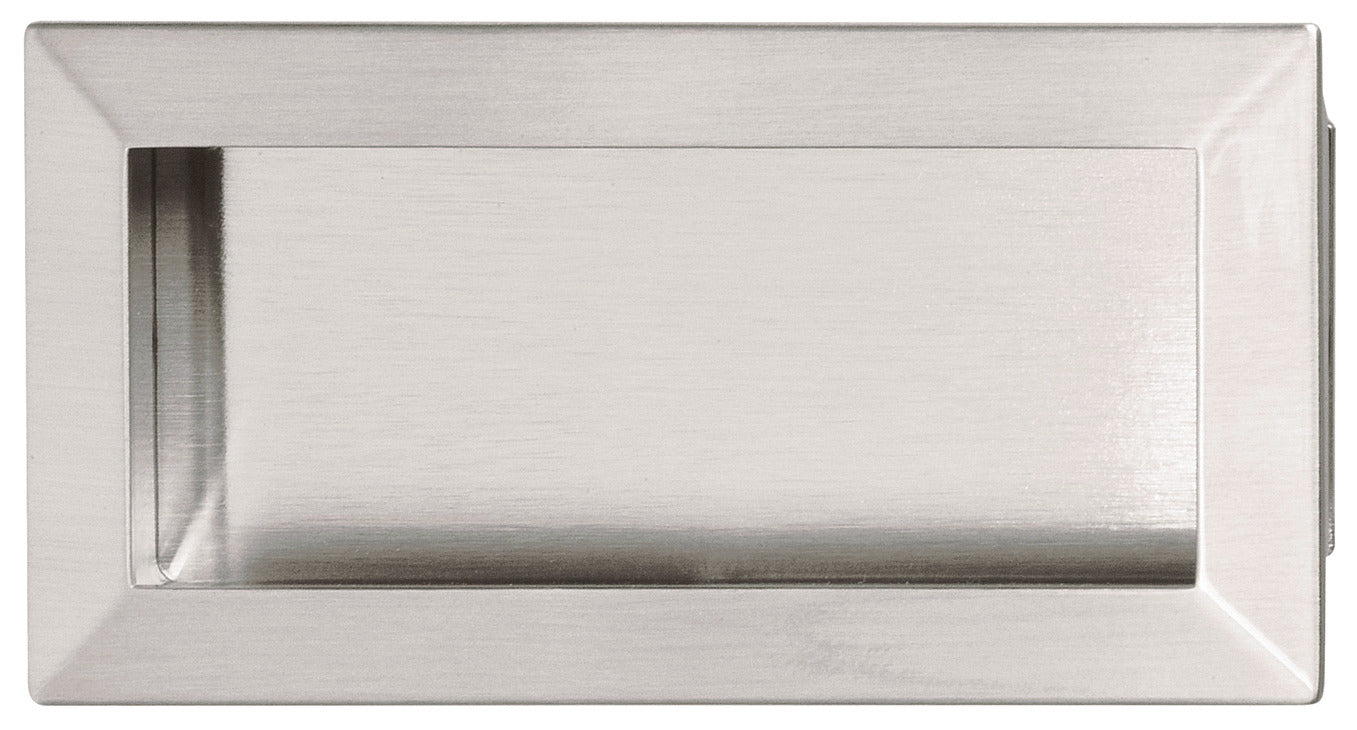 Inset Handle, Satin Nickel, Zinc & Steel