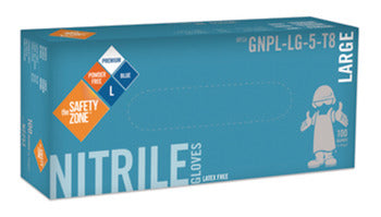 Disposable Gloves, Nitrile, 8 mm, Powder-Free