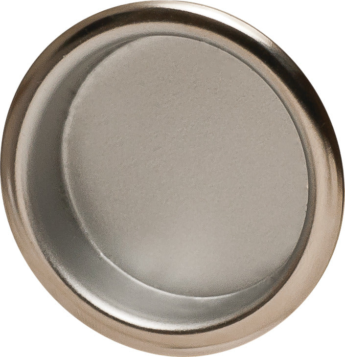 Inset Handle, Polished Nickel & Matt Chrome, Steel