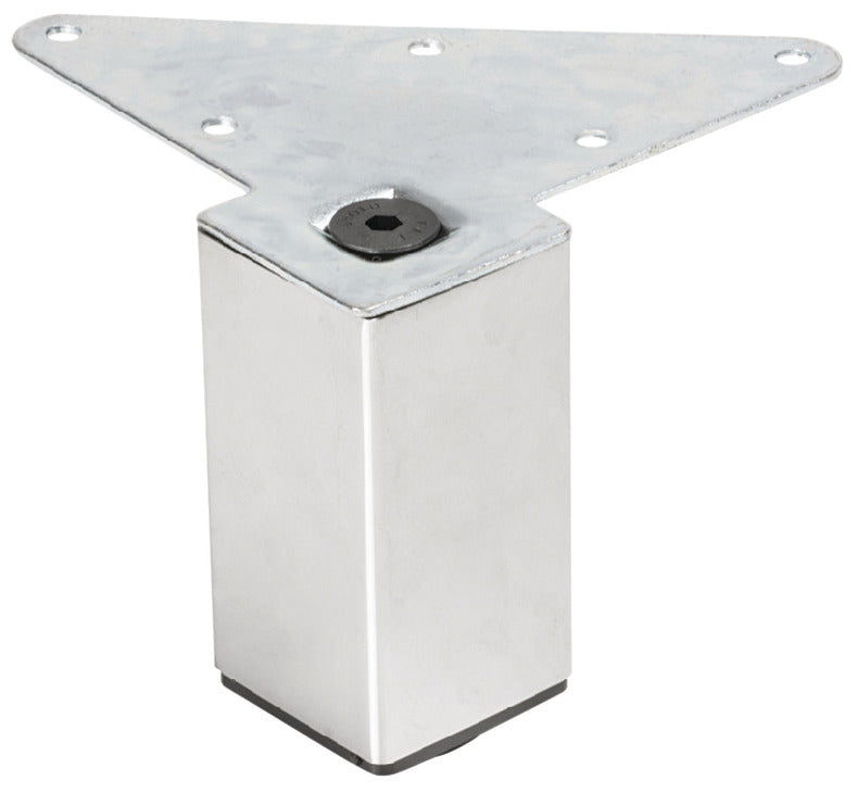 Furniture Foot, Square, Steel