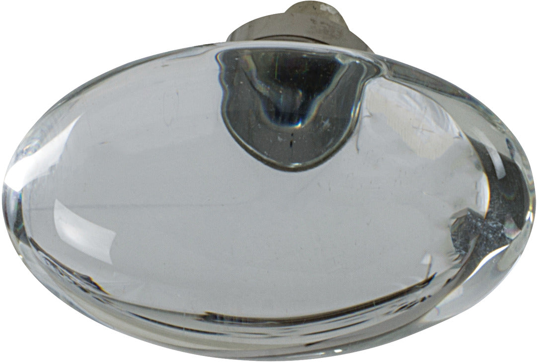 Knob, Aluminum & Synthetic Crystal, 44 x 25 mm