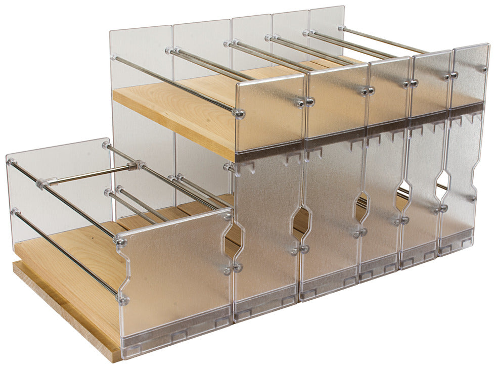 Pull-Out Spice Rack, Wooden Cabinet Accessory