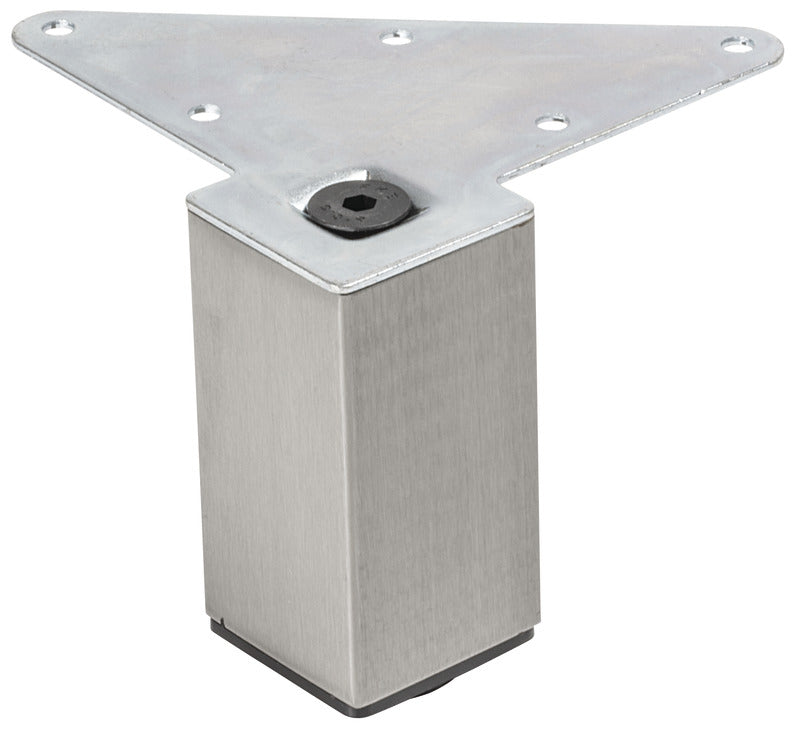 Furniture Foot, Square, Steel