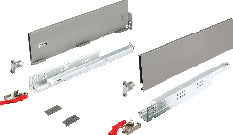 Drawer Set, HÃ¤fele Matrix Box Slim A, 128 mm Drawer Height
