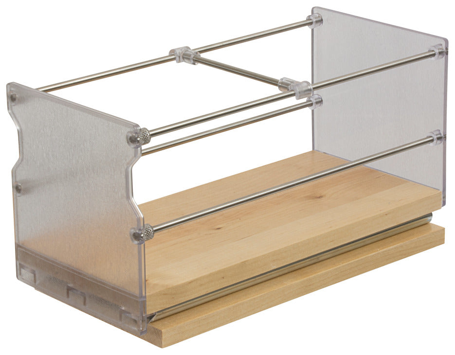 Individual Pull-Out Spice Rack, Wooden Cabinet Accessory