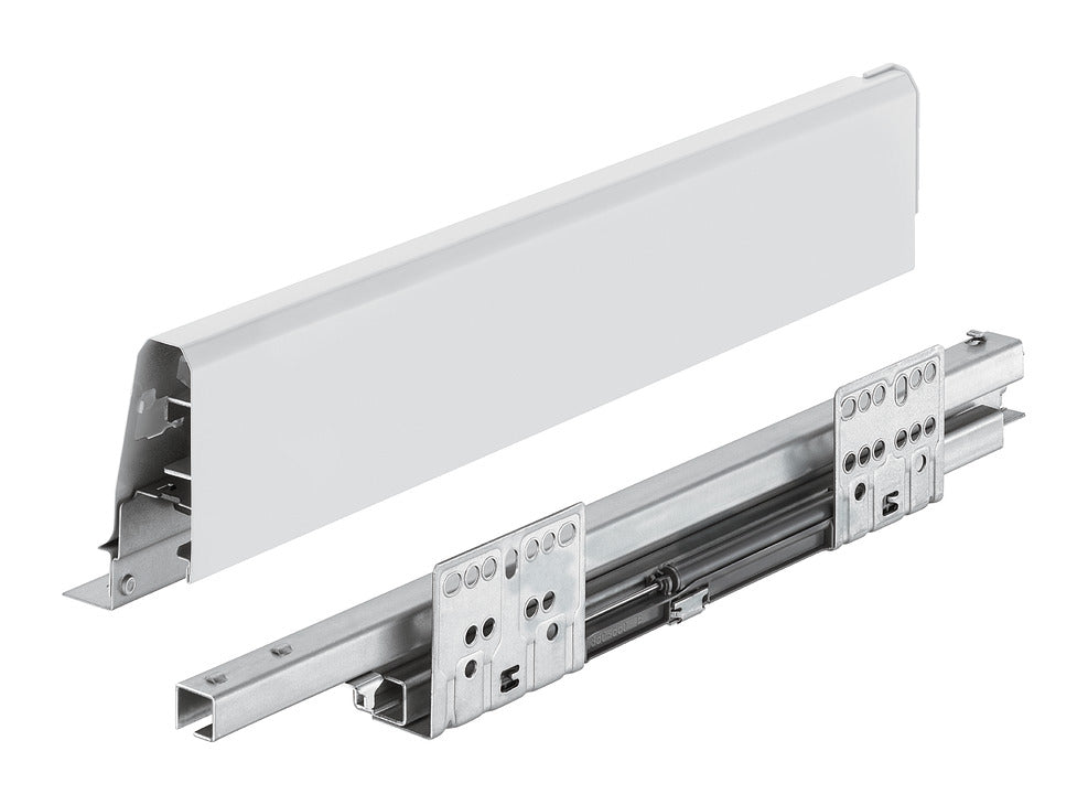 Drawer Set, Square Railing, HÃ¤fele Matrix Box S35, 84 mm Drawer Height