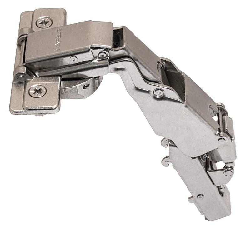 Wide Angle Clip-On Hinge, Opening Angle 165°, Full Overlay
