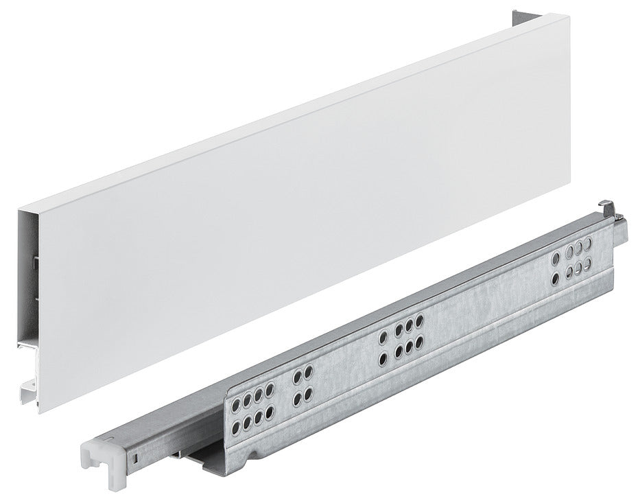 Drawer side runner system, HÃ¤fele Matrix Box Slim A, 89 mm Drawer Height