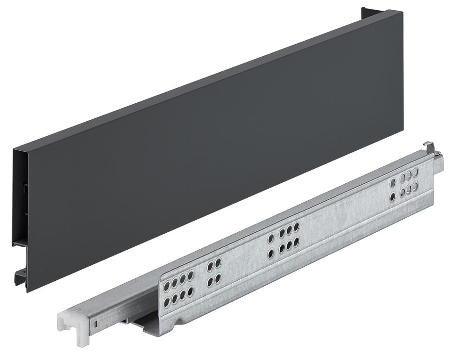 Drawer side runner system, HÃ¤fele Matrix Box Slim A, 89 mm Drawer Height