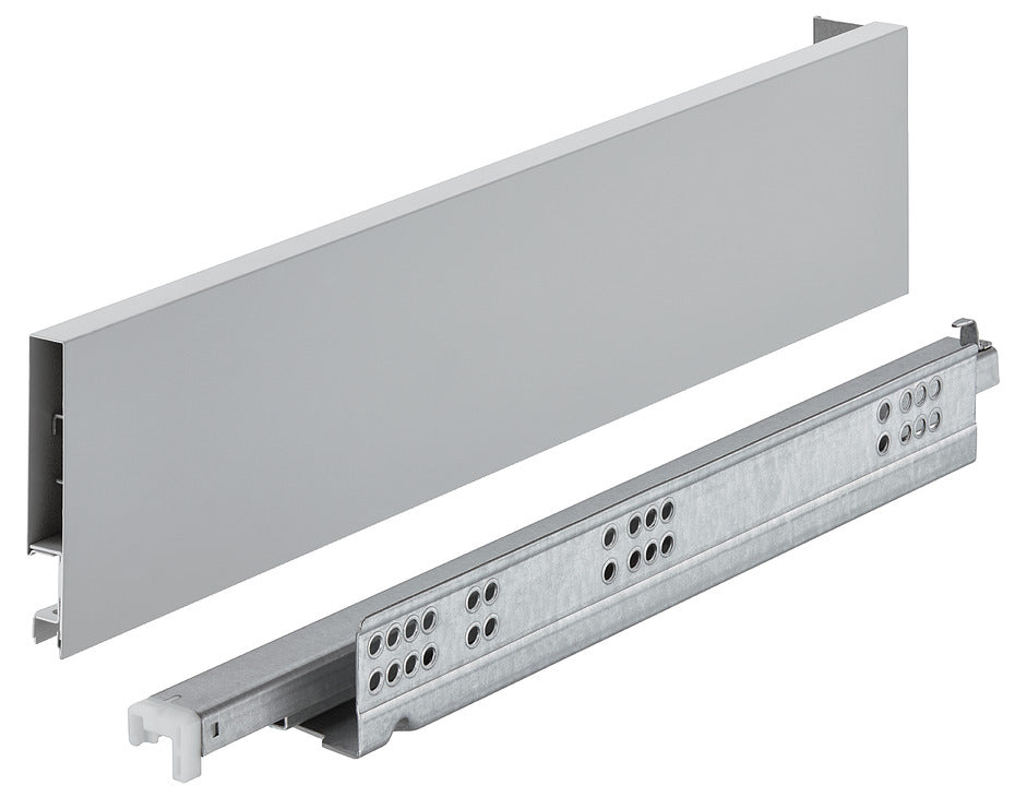 Drawer side runner system, HÃ¤fele Matrix Box Slim A, 89 mm Drawer Height