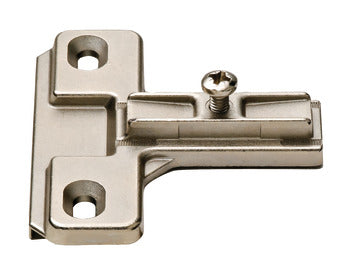Cruciform Mounting Plate, HÃ¤fele Duomatic A, steel, with chipboard screws, edge distance 37 mm