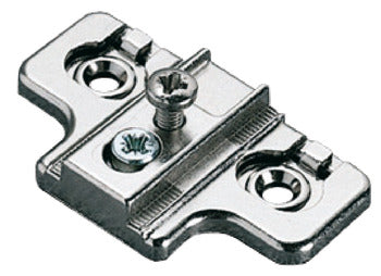 Cruciform Mounting Plate, SALICE SM, for screw fixing with pre-mounted screws