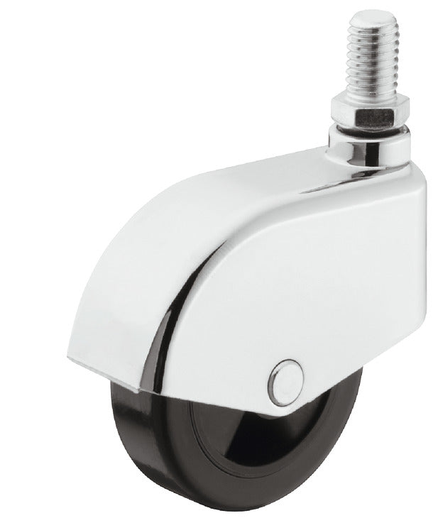 Caster, M10 Stem, Load-Bearing Capacity 110 lbs, Wheel Ø50 mm (2")