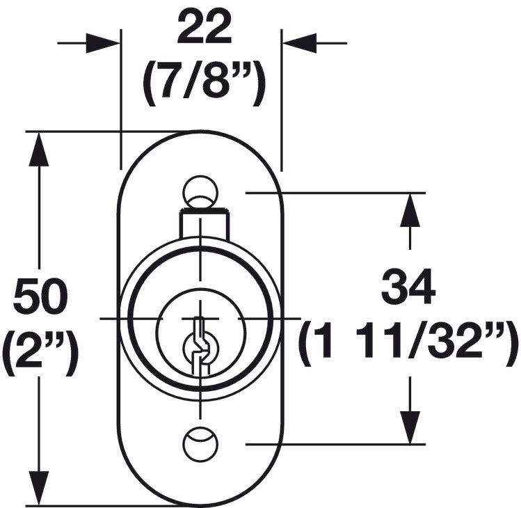 Sliding Door Lock, Keyed Alike