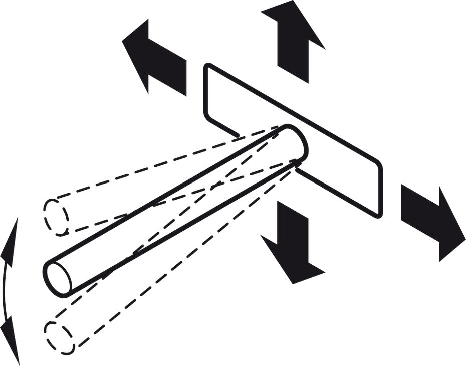 Shelf Support, with Screw-On Plate, Side, Height and Tilt Adjustment